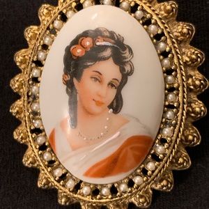 Limoge brooch/ necklace